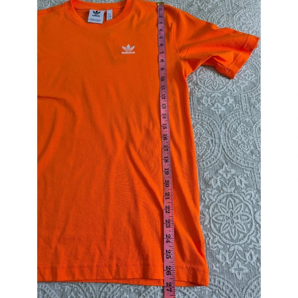 Adidas Trefoil  XS T-Shirt Men's Orange Short Sleeve Casual Logo‎ Tee